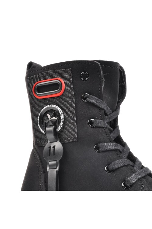 ايكمودحذاء أسود زمردي بسحاب للبنات 7085 F