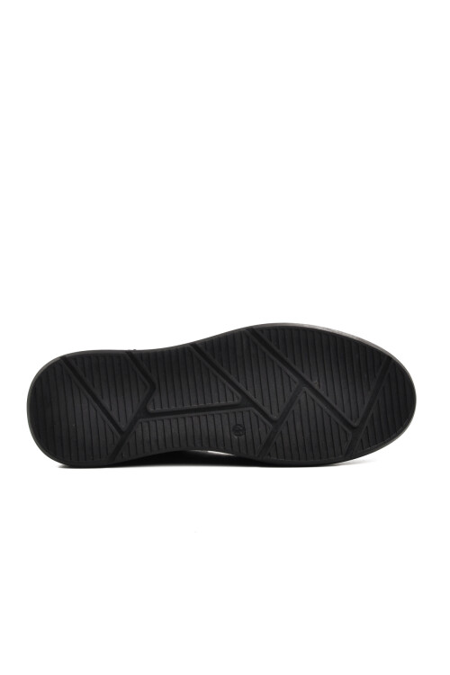 حذاء كاجوال رجالي من جلد النوبوك الأسود 7347 M