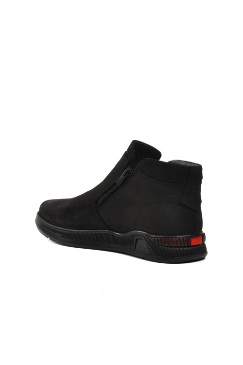 حذاء تشيلسي رجالي من الجلد الطبيعي باللون الأسود 7350 M