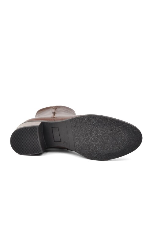 Brown Genuine Leather Anatomical Womens Boots 8091 Z