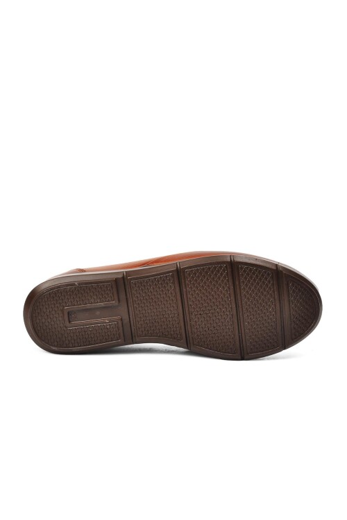 حذاء كاجوال نسائي تشريحي من الجلد الطبيعي باللون البني 8766 Z