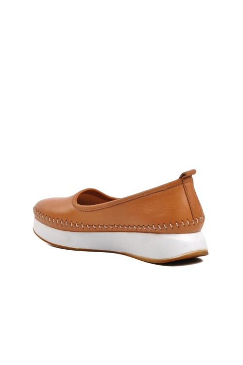 Taba Hakiki Deri Anatomik Kadın Casual Ayakkabı 9091 Z