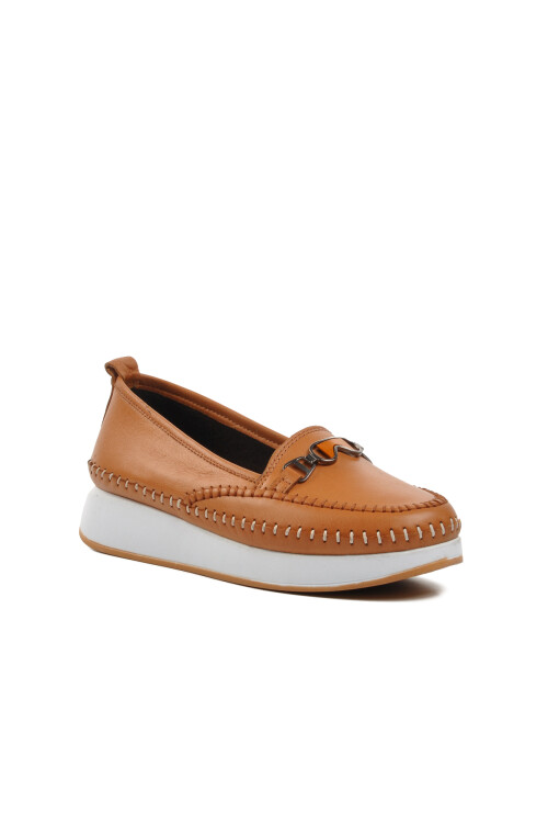 Taba Hakiki Deri Anatomik Kadın Casual Ayakkabı 9101 Z