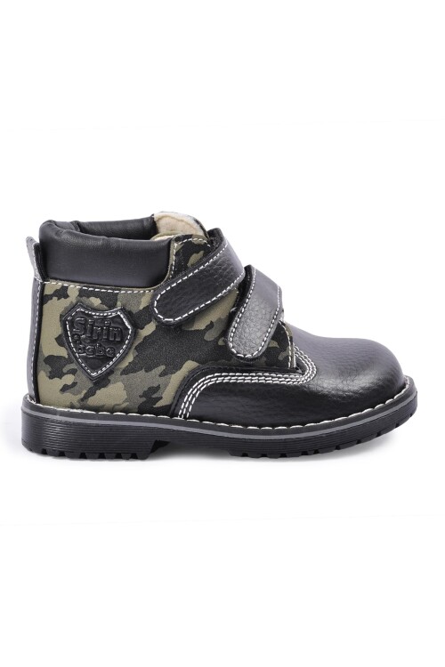 Black Camouflage Orthopedic Baby Boots CAT01 B