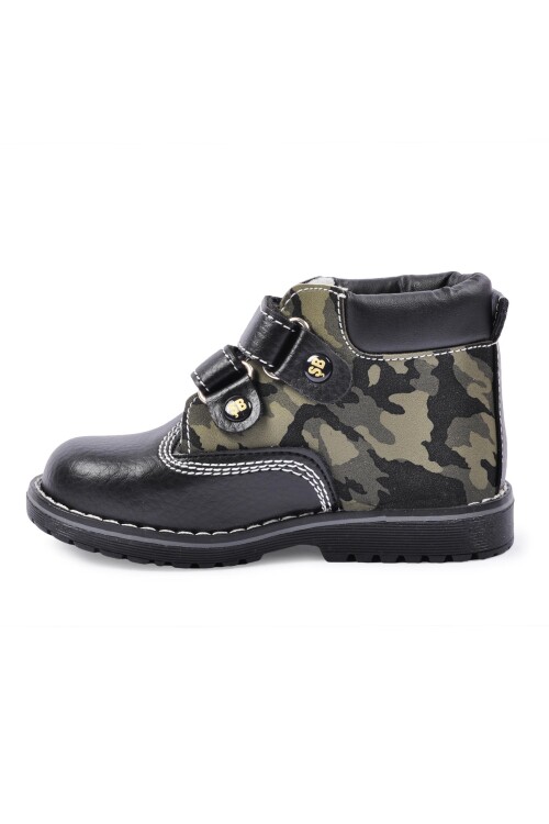 Black Camouflage Orthopedic Baby Boots CAT01 B
