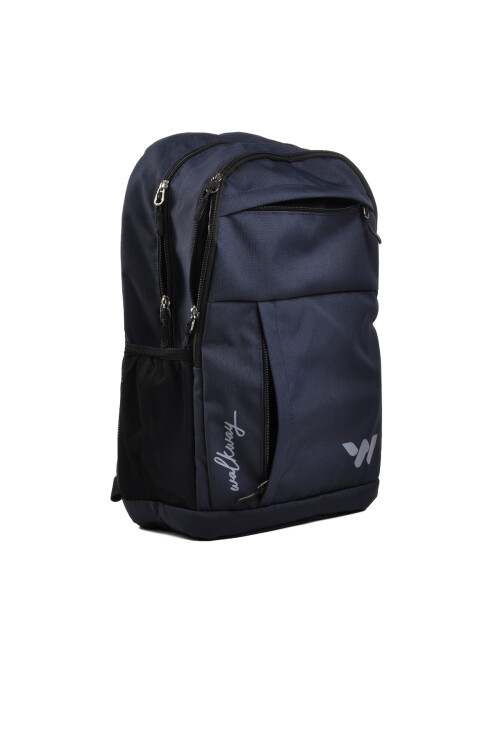 walkwayNavy Blue Unisex School Bag Combat