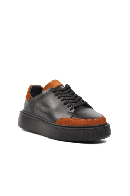 Black Tan Genuine Leather Mens Casual Shoes Dbdr 4227 M