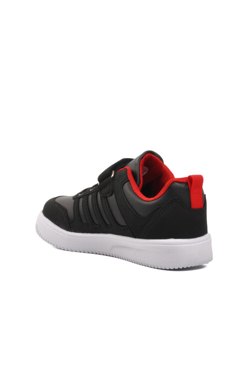 حذاء رياضي للأطفال باللون الأسود والأبيض والأحمر Mely F