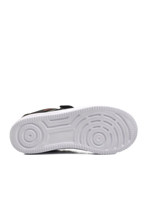 حذاء رياضي للأطفال باللون الأسود والأبيض والأحمر Mely F