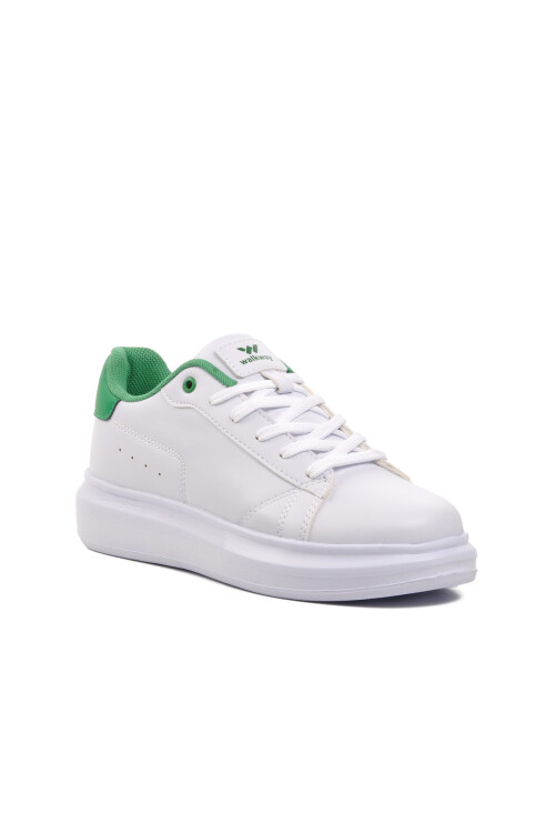 WalkwayBeyaz Yeşil Bağcıklı Kadın Spor Ayakkabı Nadia G