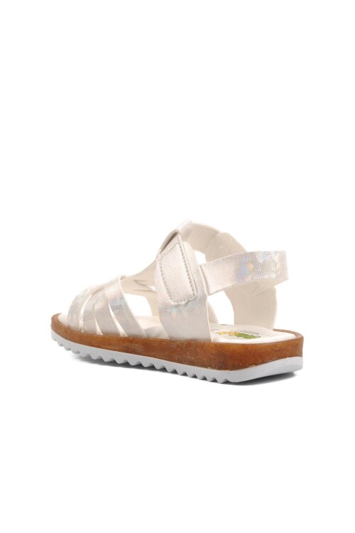 صندل تقويمي أبيض لامع للبنات 22Y07 B