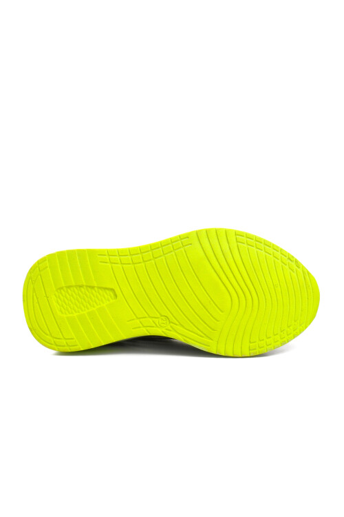 Black-White-Fluorescent Yellow Childrens Sneakers Ravello P