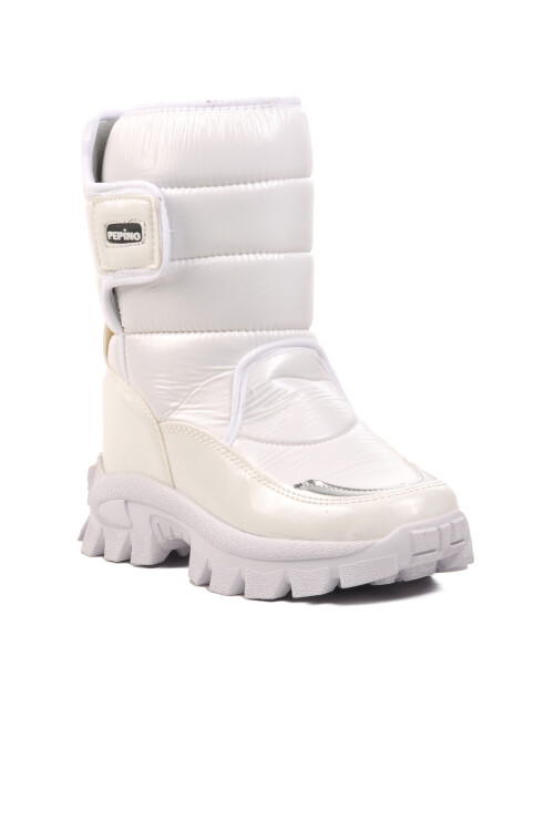 Beyaz Rugan  Çocuk Kar Botu 1377 F