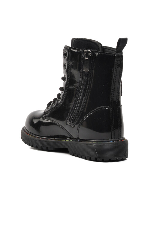 Siyah Bağcıklı Fermuarlı Kız Çocuk Bot 1527 P