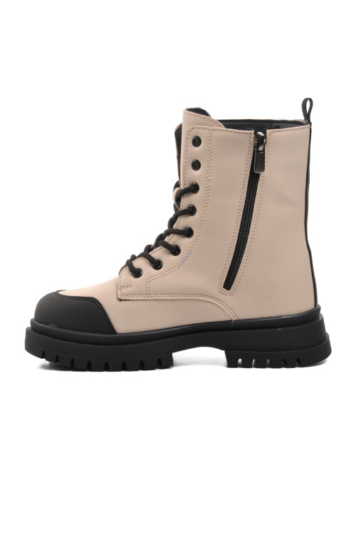 pepinoBeige Polyurethane Girls Boots 1566 F