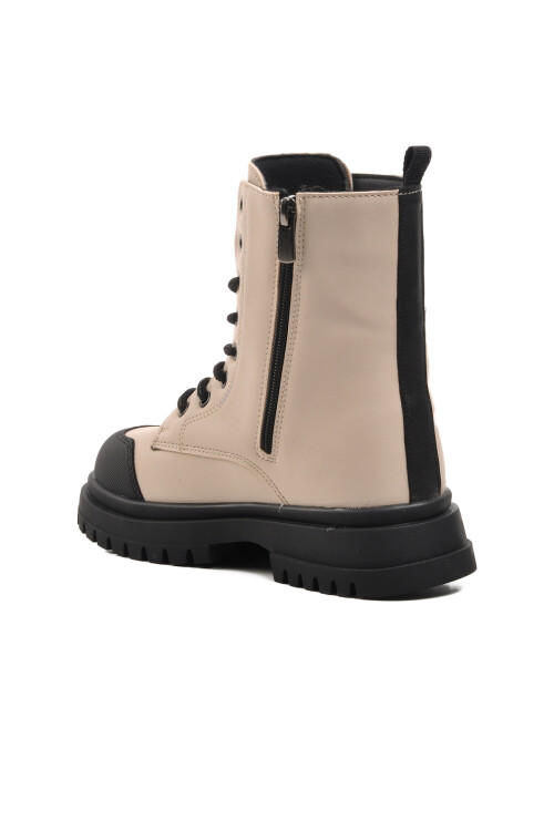 pepinoBeige Polyurethane Girls Boots 1566 F