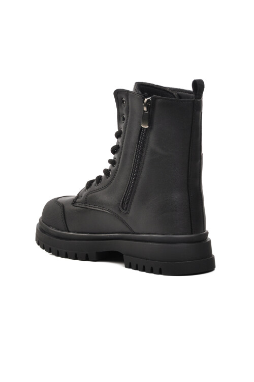 pepinoBlack Polyurethane Girls Boots 1566 F
