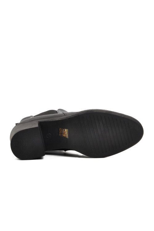 حذاء نسائي أسود من الصوف الداخلي 224533 Z