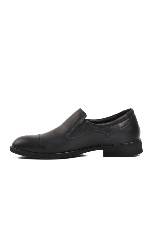 Black Genuine Leather Mens Casual Shoes 2330-24K M