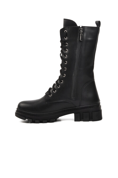 حذاء نسائي أسود من الصوف الداخلي 238005 Z