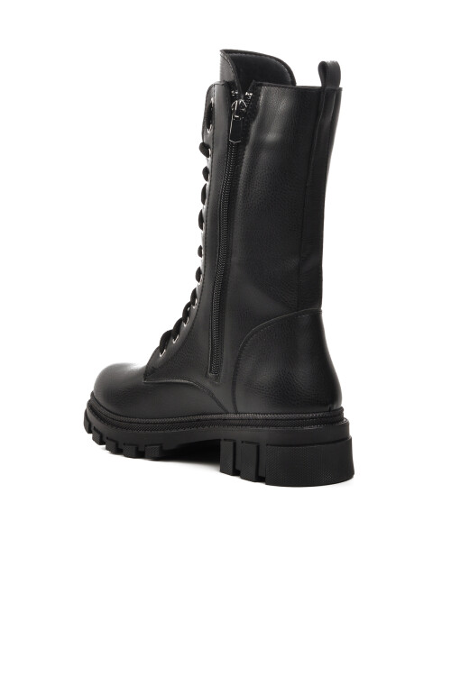 حذاء نسائي أسود من الصوف الداخلي 238005 Z