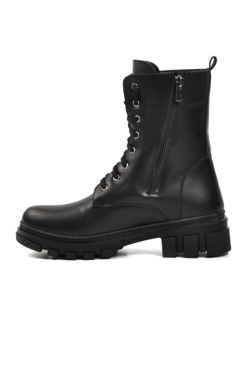 حذاء نسائي أسود من الصوف الداخلي 238007 Z