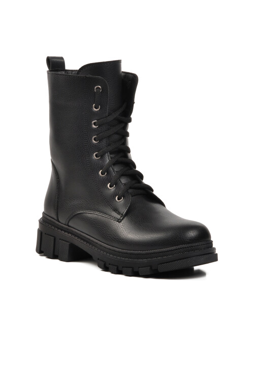 حذاء نسائي أسود من الصوف الداخلي 238007 Z