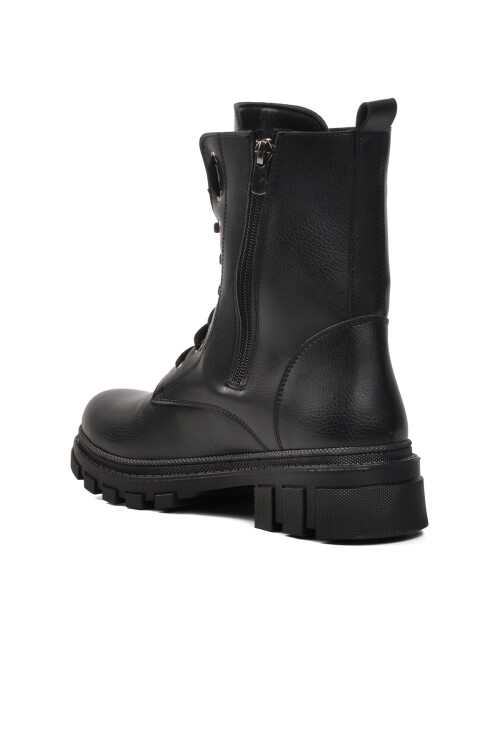 حذاء نسائي أسود من الصوف الداخلي 238007 Z