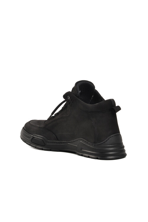 Siyah Nubuk Hakiki Deri Erkek Bot 240028 M