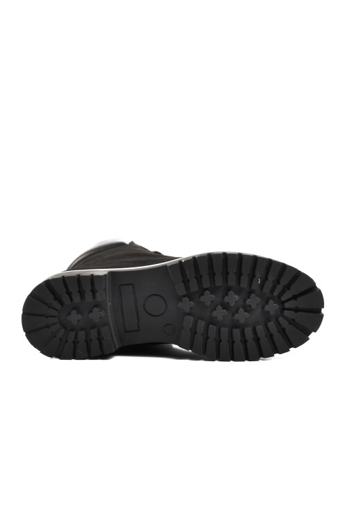 Black Nubuck Water Repellent Genuine Leather Mens Boots 240202 M