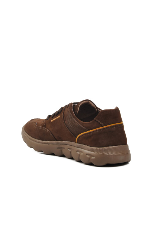 حذاء رجالي كاجوال من الجلد الطبيعي بني اللون 241261-1 M