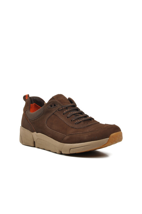 Brown Nubuck Genuine Leather Mens Casual Shoes 244110-3 M