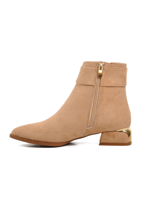 Bej Süet  Kadın Bot 248035 Z