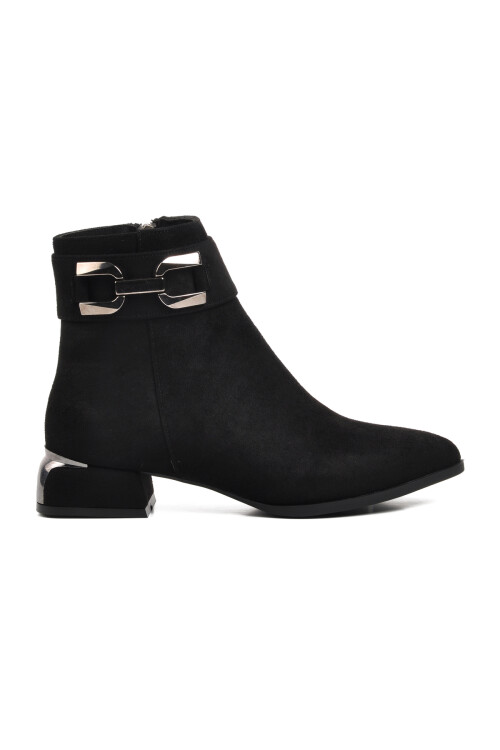 Black Suede Womens Boots 248035 Z