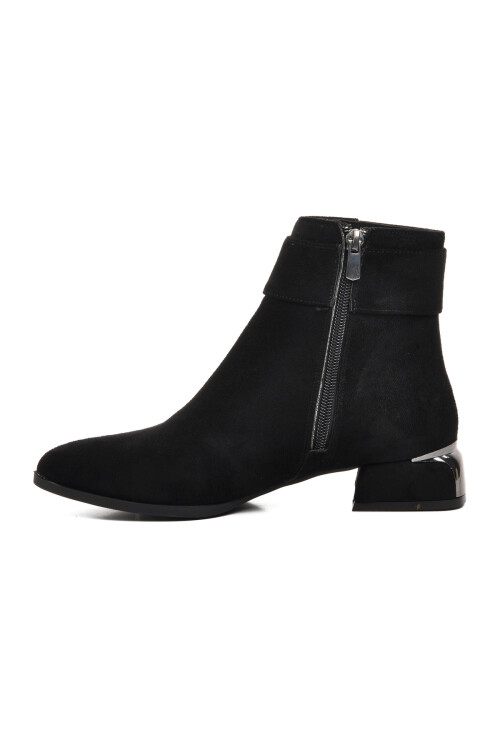 Black Suede Womens Boots 248035 Z