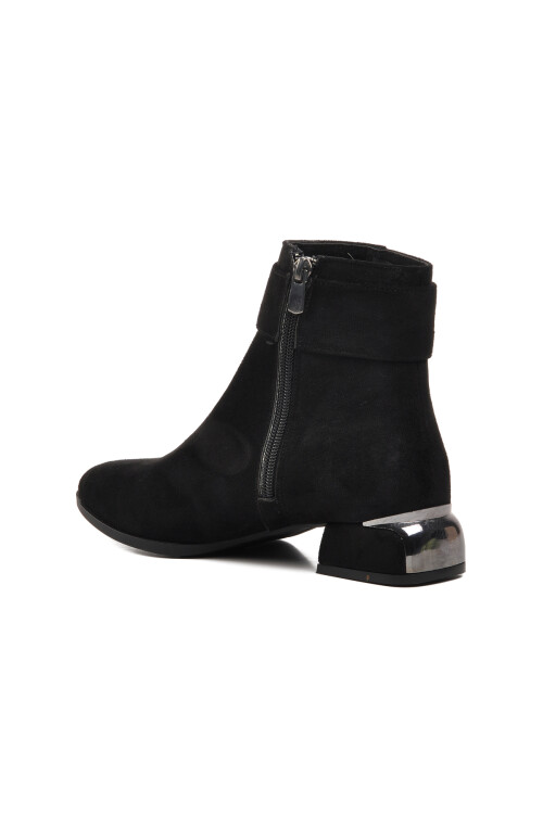 Black Suede Womens Boots 248035 Z