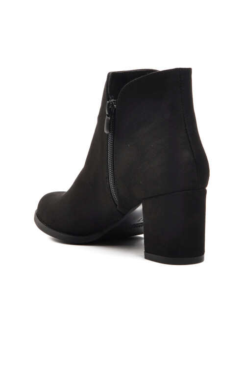 Black Suede Womens Boots 262079 Z