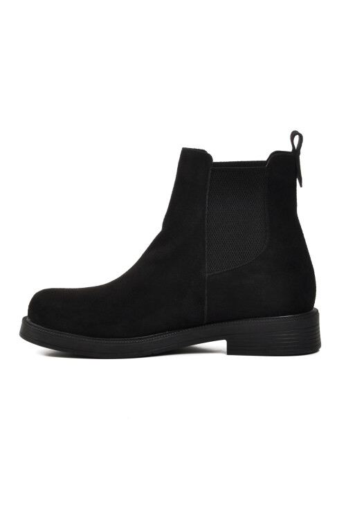 Black Suede Womens Chelsea Boots 284053 Z