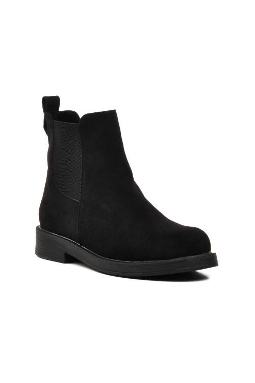 Black Suede Womens Chelsea Boots 284053 Z