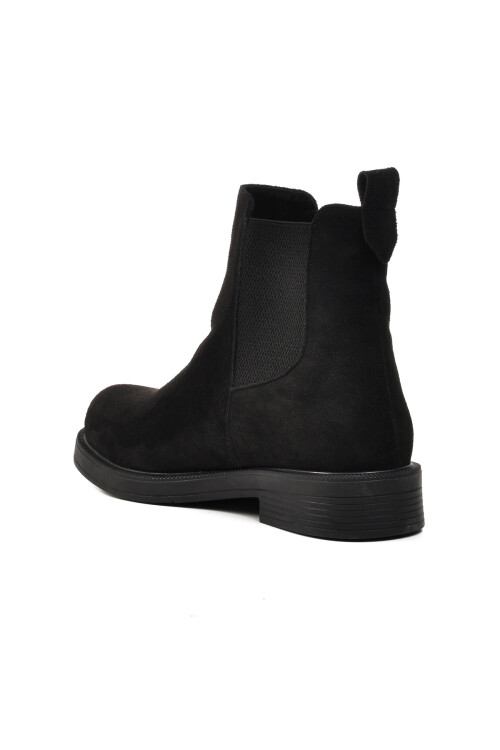 Black Suede Womens Chelsea Boots 284053 Z