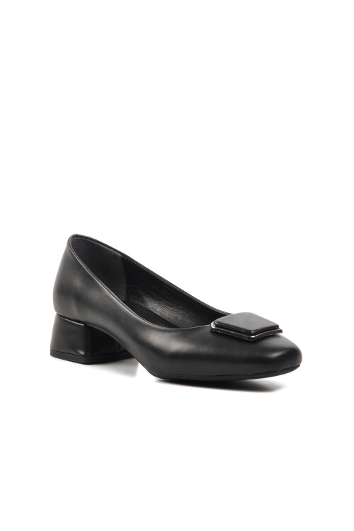 ايكمودحذاء نسائي أسود بكعب عالٍ 289208 Z