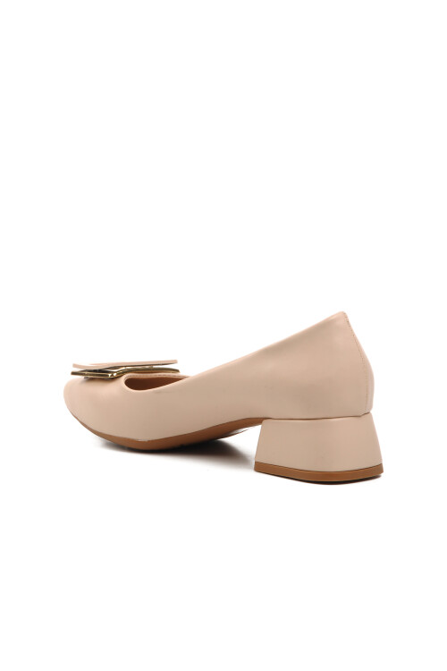 حذاء نسائي بكعب عالٍ بيج 289216 Z