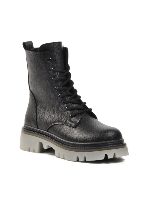 حذاء نسائي أسود من الصوف الداخلي 332086 Z