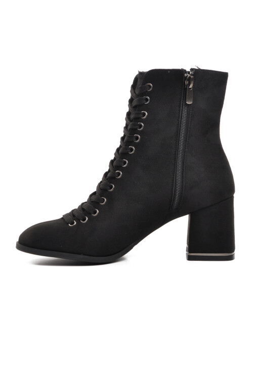 Black Suede Womens Boots 336129 Z