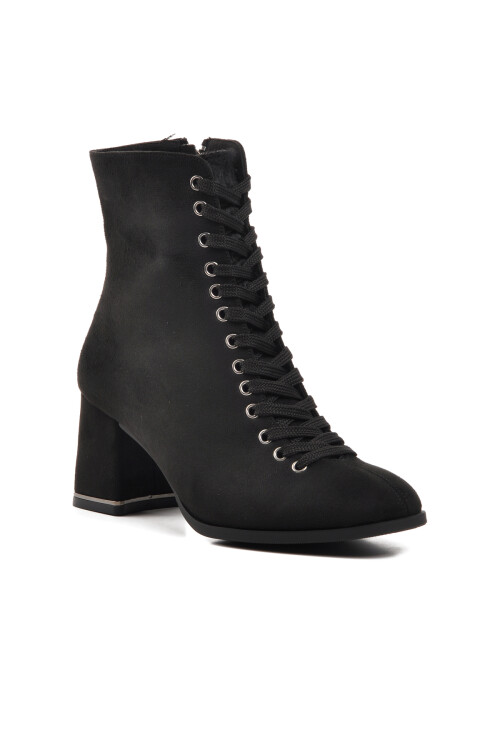 Black Suede Womens Boots 336129 Z