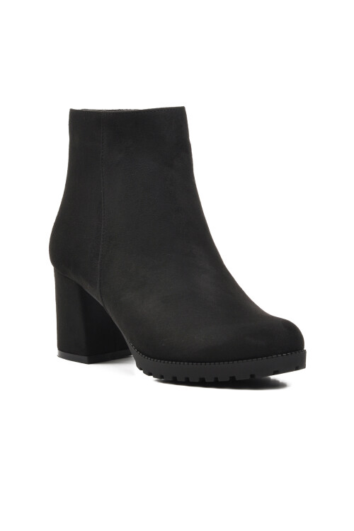 Black Suede Womens Boots 336137 Z