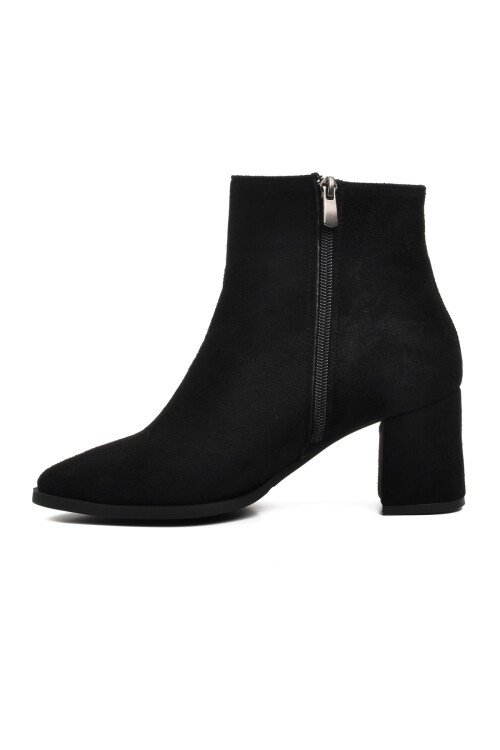 Black Suede Womens Boots 343072 Z