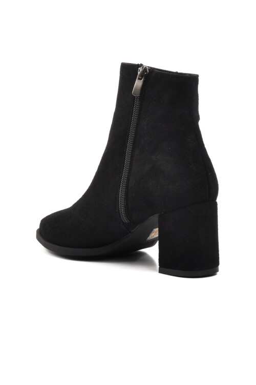 Black Suede Womens Boots 343072 Z