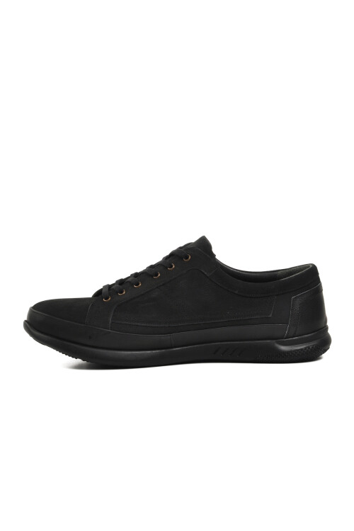 Black Nubuck Mens Casual Shoes 4380 M (Large Size)