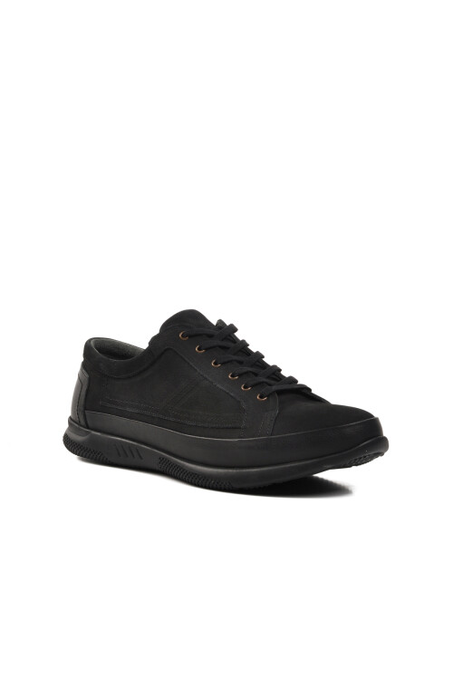 Black Nubuck Mens Casual Shoes 4380 M (Large Size)